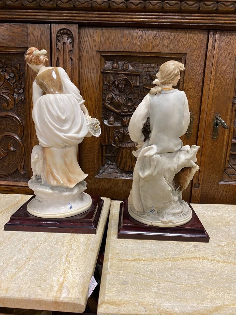 Парные статуэтки Capodimonte «Пастух и цветочница» — изображение 2