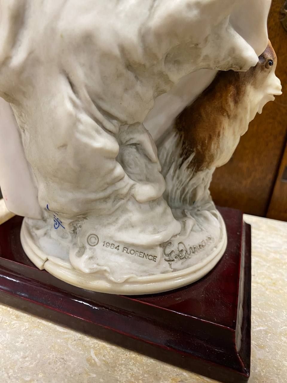 Парные статуэтки Capodimonte «Пастух и цветочница» — изображение 9
