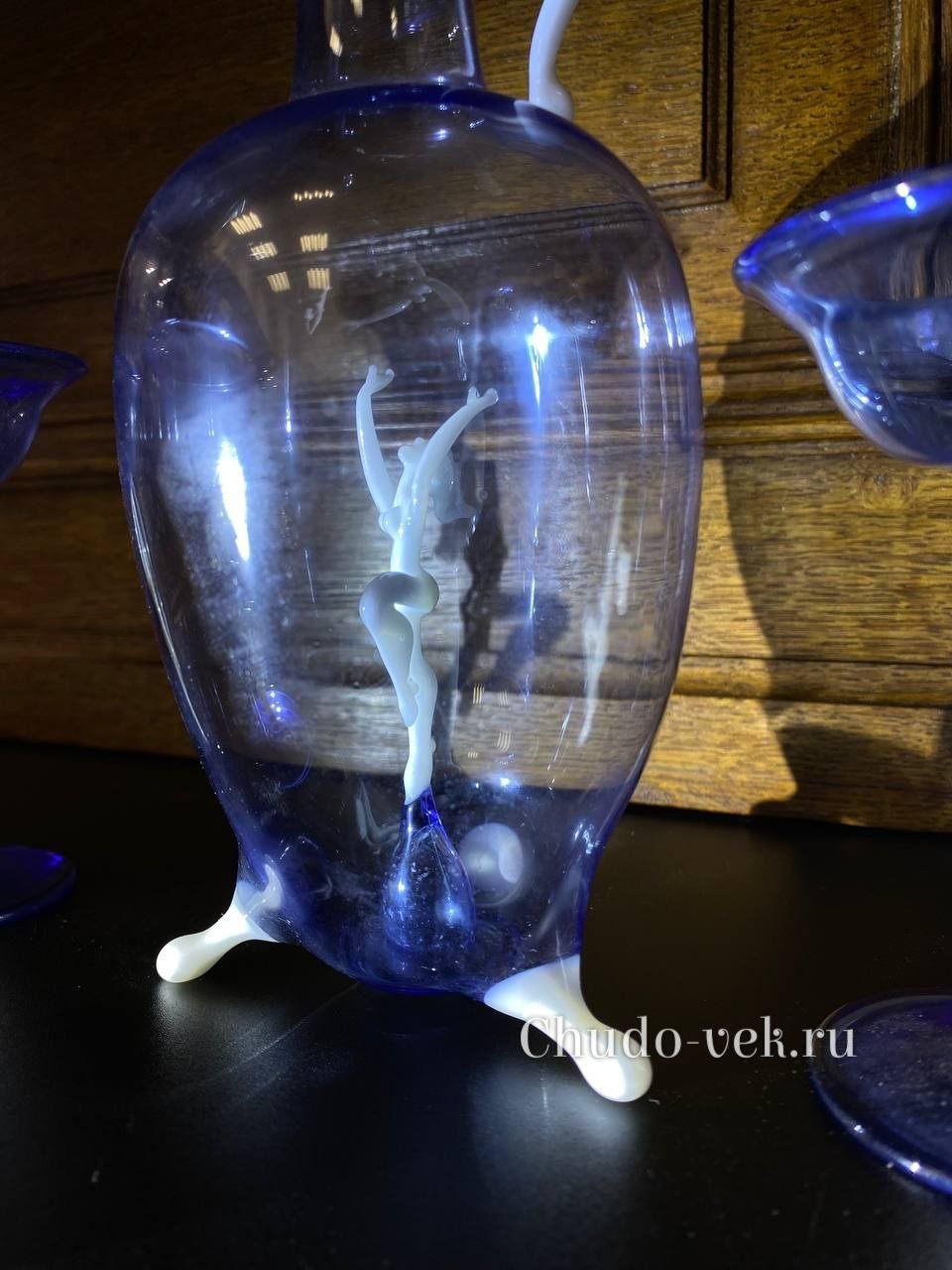 Старинный набор для ликера в стиле Арт Деко — Австрия — изображение 2