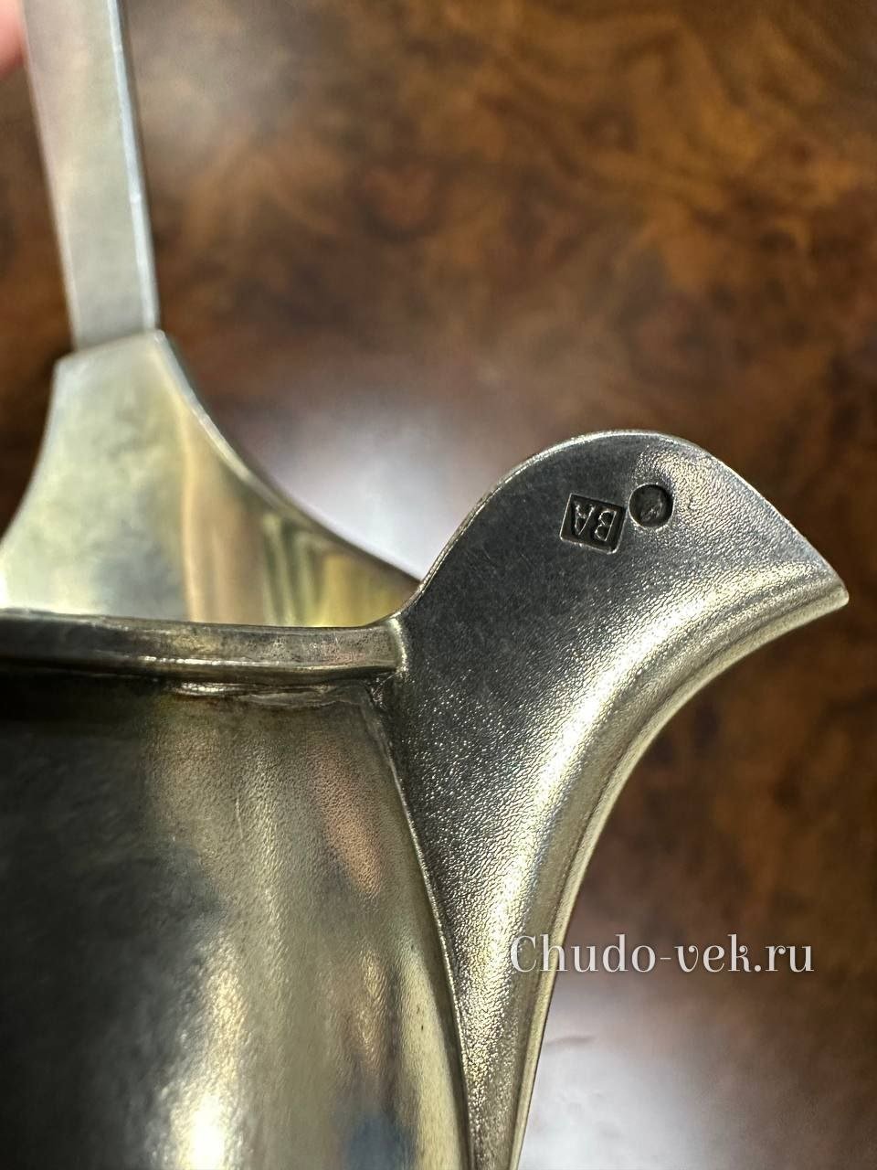 Антикварный половник с прорезным декором — изображение 6